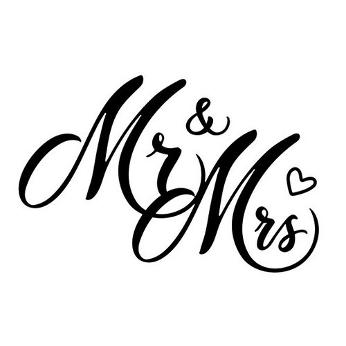 20 Servietten Mr&Mrs Black 33x33cm