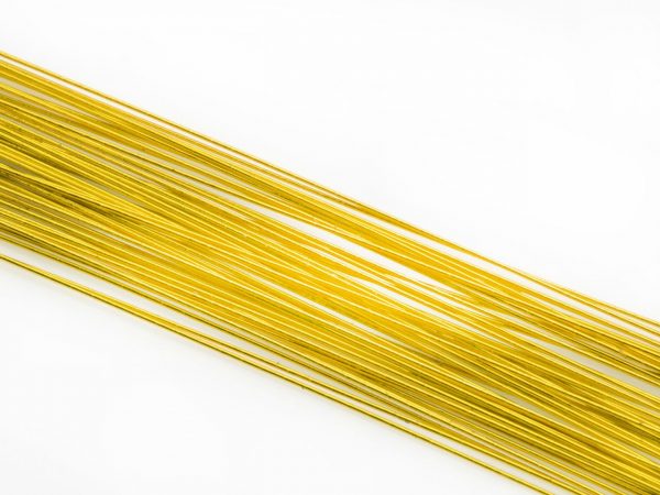 Cake-Masters Blumendraht metallic gold 20G 50 Stück