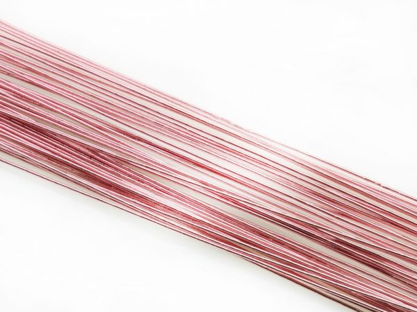 Cake-Masters Blumendraht metallic rosa 20G 50 Stück