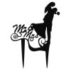 Cake-MastersCake Topper Mr. & Mrs. schwarz