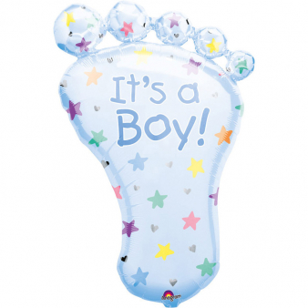 Folienballon SuperShape Fuß "It's a Boy!"