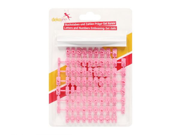 16051_CM160511 dekofee Buchstaben und Zahlen Präger kursiv
