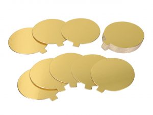Cake-Masters Golden Plate 9cm gold glänzend 20 Stück