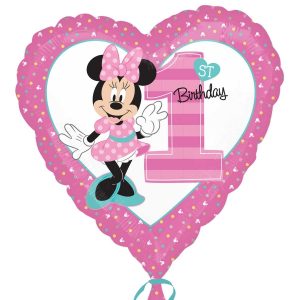 Folienballon "Minnie 1st Birthday"