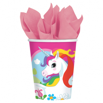 6 Becher "Einhorn" 250ml