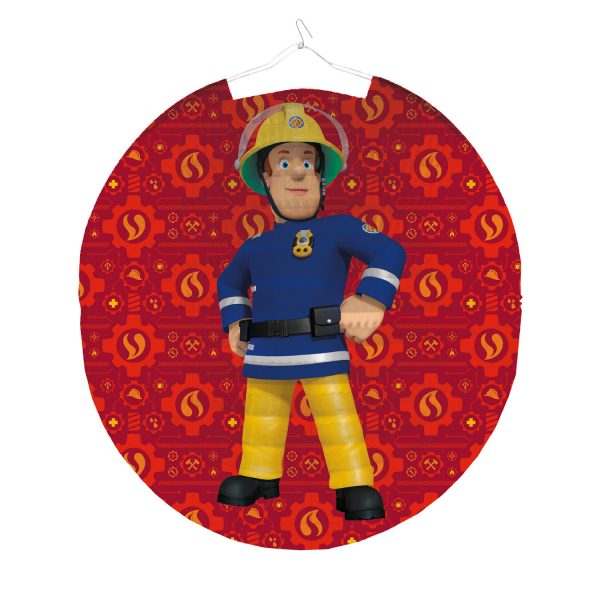 Laterne Feuerwehrmann Sam Papier 25cm