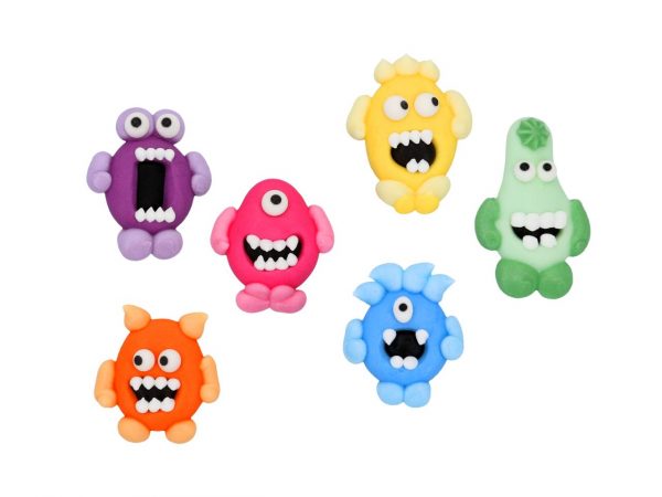 Cake-Masters Monster aus Zucker 6 Stück