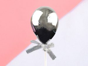 Cake-Masters Cake Topper Ballon silber
