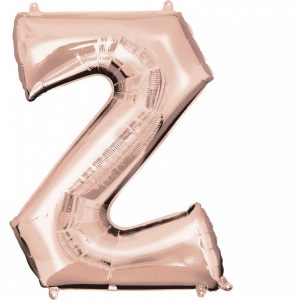 Folienballon SuperShape Buchstabe Z Rose-Gold, 63cm x 83cm