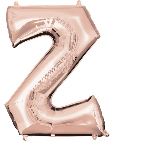 Folienballon SuperShape Buchstabe Z Rose-Gold, 63cm x 83cm