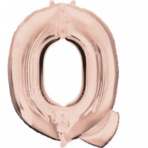 Folienballon, SuperShape Buchstabe Q Rose-Gold, 60cm x 81cm