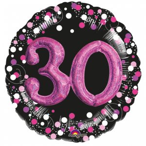 Folienballon Multi Balloon Sparkling pink 30