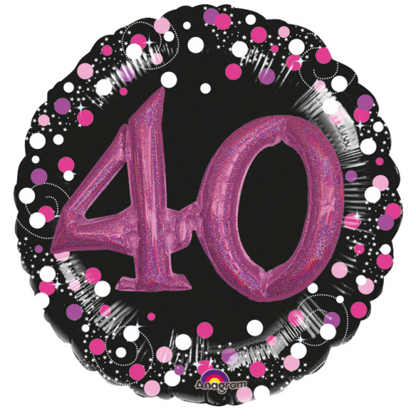 Folienballon Multi Balloon Sparkling Pink 40