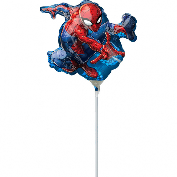 Folienballon Mini Shape "Spider-Man", 17 x 25cm luftgefüllt