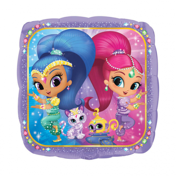 Folieballon "Shimmer & Shine" Quadrat, 43cm