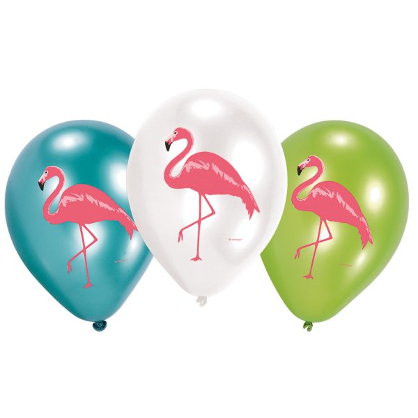 6 Latexballoons Flamingo Paradise 27,5 cm / 11"
