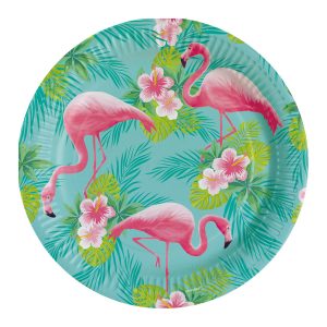 8 Flamingo Paradies Teller