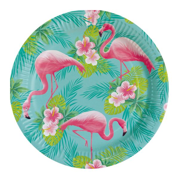 8 Flamingo Paradies Teller