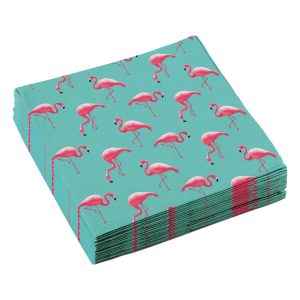 Flamingo Paradies Servietten 33cmx33cm / 20 stk