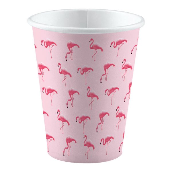 Flamingo Paradies Becher 8 stk
