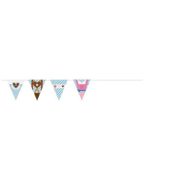 Wimpelkette Oktoberfest Plastik 400 x 19,5 cm