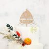 Cake Topper Kommunion Holz - Schiff