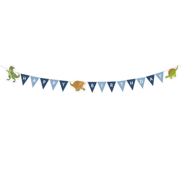 Partykette Happy Dinosaur Papier