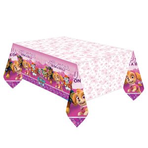 Tischdecke Pink Paw Plastik 137 x 243cm