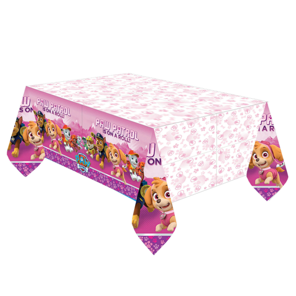 Tischdecke Pink Paw Plastik 137 x 243cm