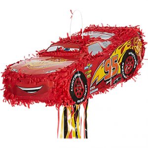 Pull-Pinata Lightning McQueen Papier / Plastik
