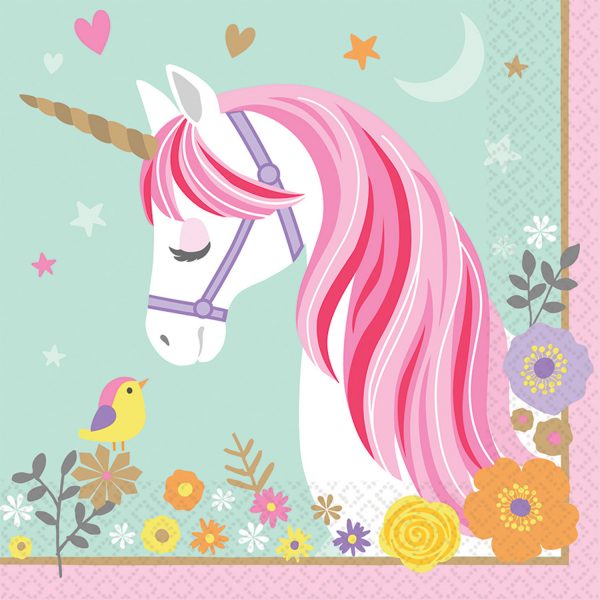 16 Servietten Magical Unicorn