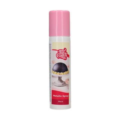 FunCakes FunColours Metallic Spray Black 100ml