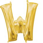 Folienballon Air-Filled "W" gold