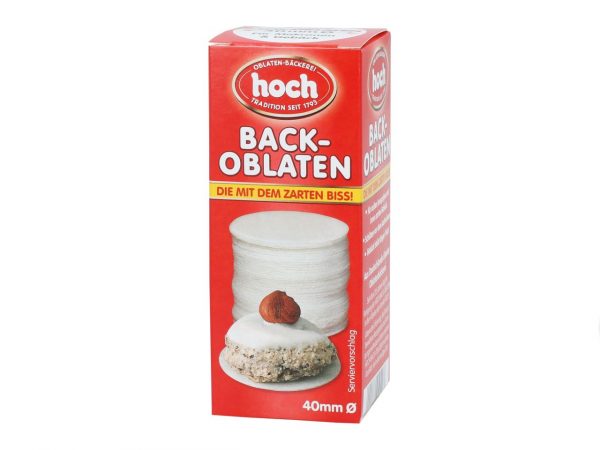 Hoch Back-Oblaten 4cm 100 Stück