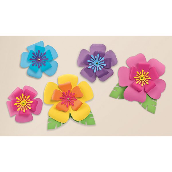 Deko-Ausschnitte Hibiskus Papier