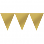 Wimpelkette gold Papier 457 x 17,7 cm