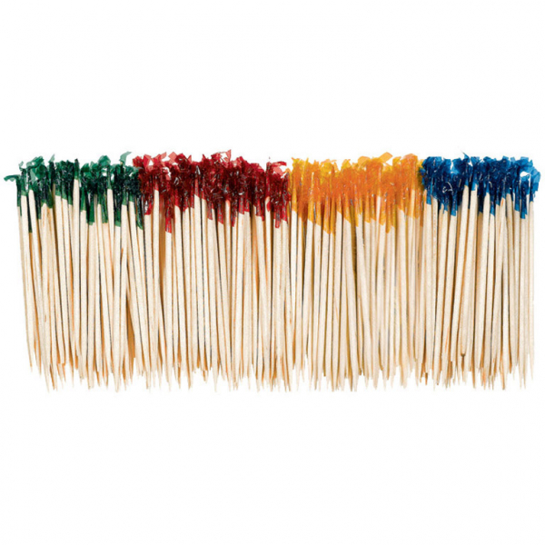 250 Kräuselpicks Holz sortiert 6,6 cm