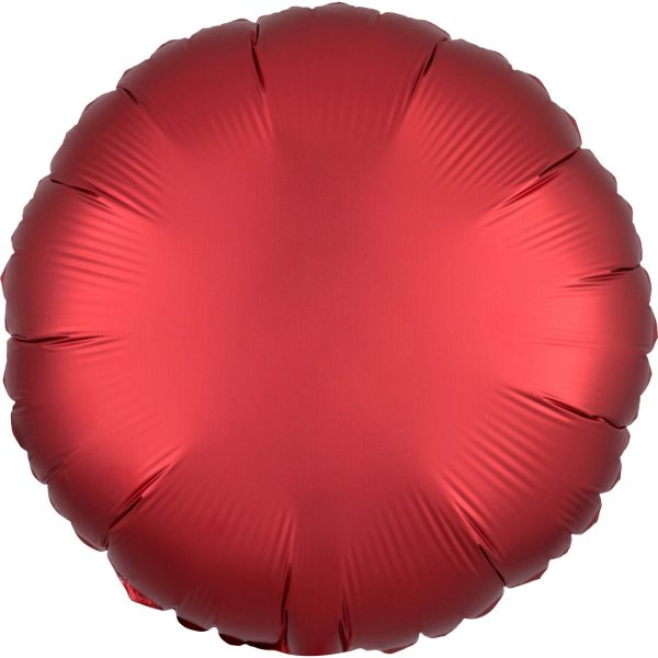 20028-3858301-1-3-1500+ Folienballon "Satin Luxe" Rot Rund