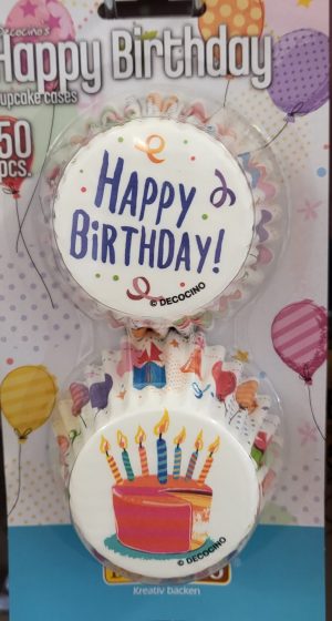 Dekoback Muffinförmchen Happy Birthday