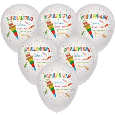 10 Ballons School Start together - Schulanfang