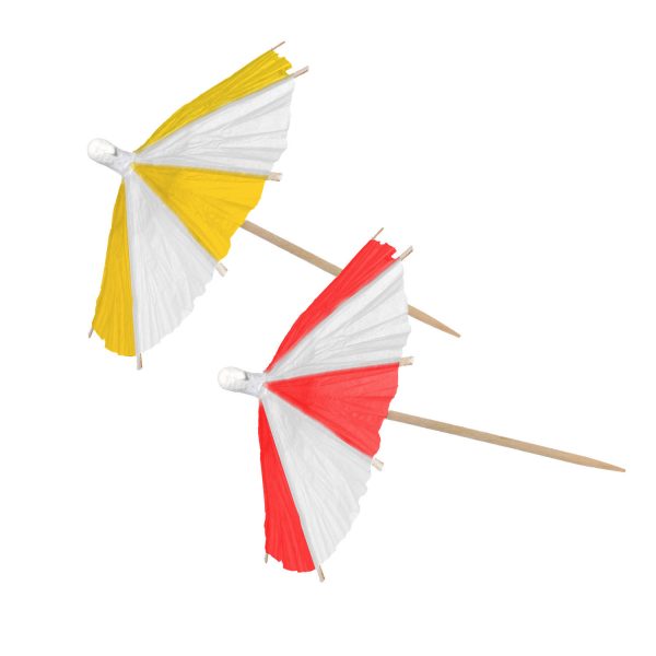 10 Cocktail-Schirmchen sortiert 10 cm