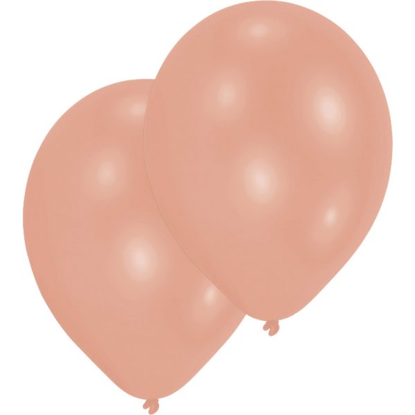 10 Latex Balloons Pearl rosegold 27.5cm/11