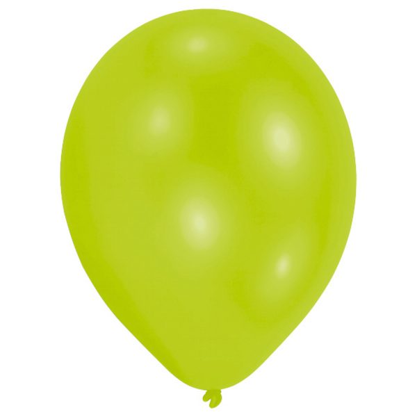 25 Latex Balloons limegreen 27.5cm/11"