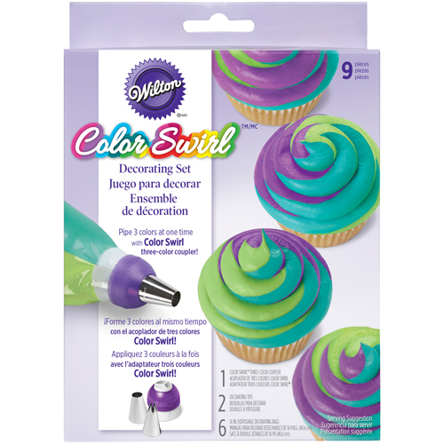 Wilton Spritztüten ColorSwirl Tri-Color Decorating Set