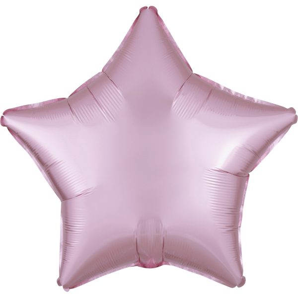 21389-3990901-1-3-1500+ Folienballon "Satin Luxe" Pastel-Pink Stern, 43cm