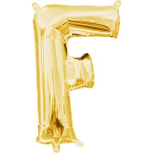 Folienballon Air-Filled "F" gold