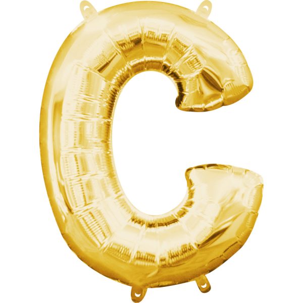 Folienballon Air-Filled "C" gold
