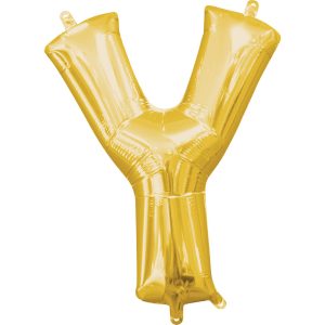 Folienballon Air-Filled "Y" gold