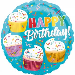 Standard Cupcake Fun Folienballon 43cm