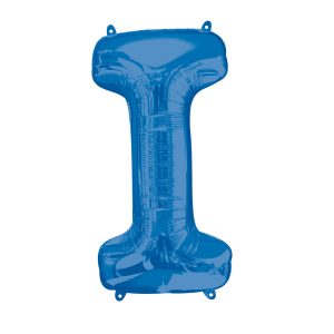 Folienballon SuperShape Buchstabe I Blau/81cm